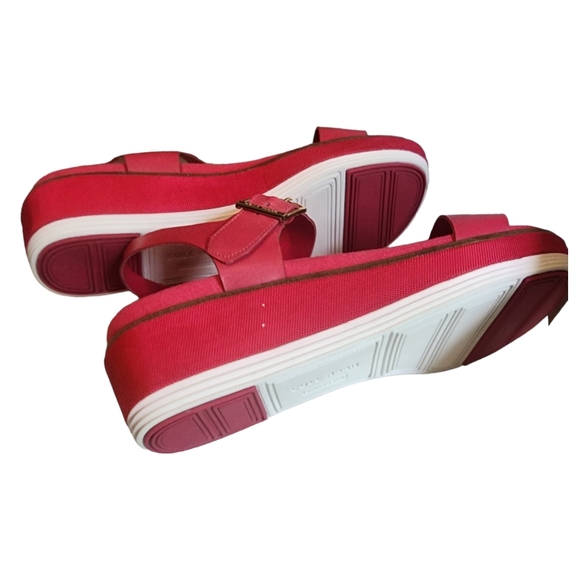 EUC Cole Haan Originalgrand Hot Pink Leather Platform Sandals - Picture 8 of 9